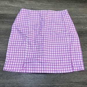 Love on a Hanger | Junior’s Purple Gingham Skirt Size 3